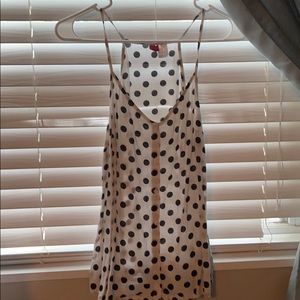 Cute cami. Strappy. Polka dot. Lightweight.